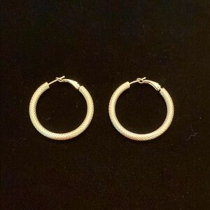 Sterling Silver Medium Size Hoops